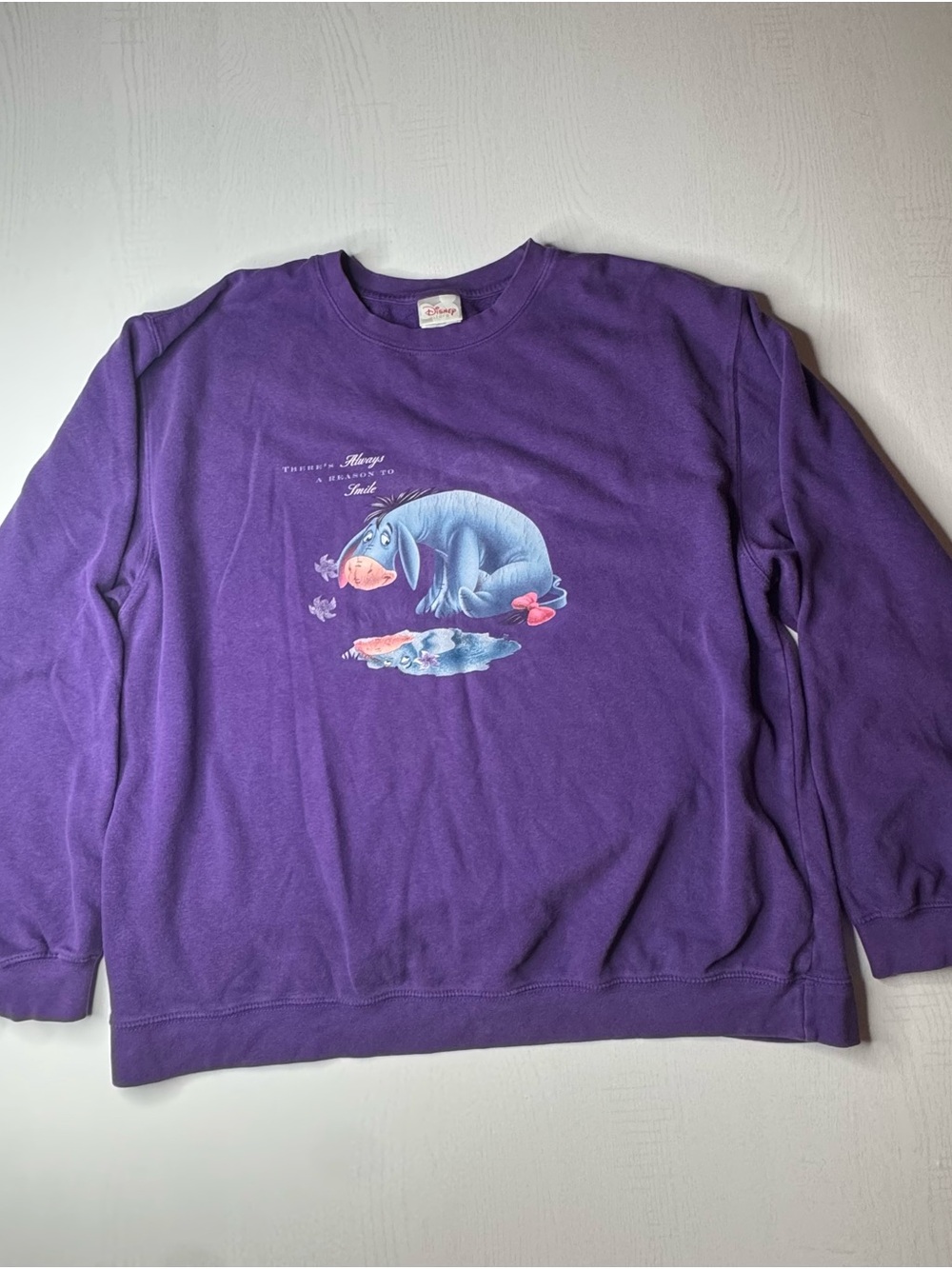 Disney Purple Eeyore Crewneck Sweatshirt